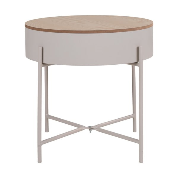 Măsuță auxiliară rotundă din metal ø 40 cm Sisco – House Nordic-image-3