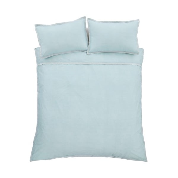 Lenjerie de pat albastru-deschis pentru pat de o persoană 135x200 cm Oslo – Catherine Lansfield
