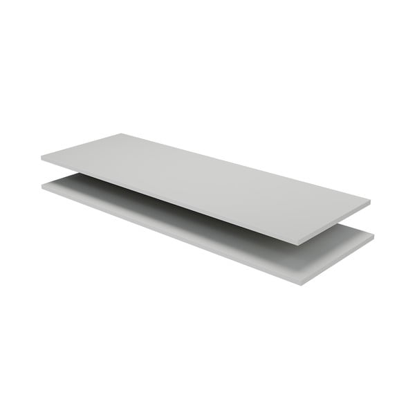 Raft suplimentar gri deschis 2 buc. din lemn de pin Organize – WOOOD-image-2