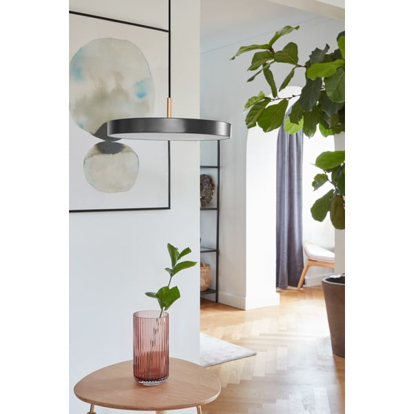 Lustră gri antracit LED cu abajur din metal ø 31 cm Asteria Mini – UMAGE-image-1