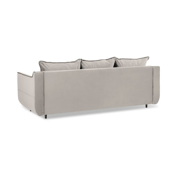 Canapea extensibilă din catifea Kooko Home Basso, bej-image-3