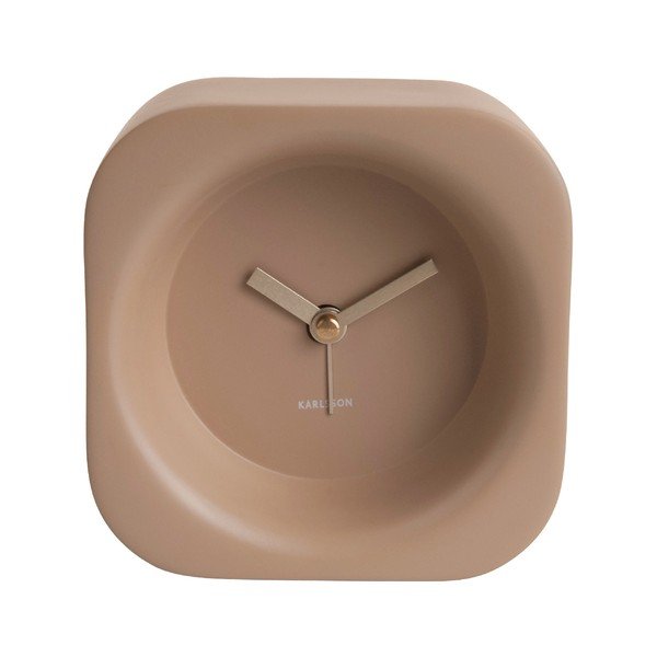 Ceas cu alarmă Karlsson Chunky, bej-image-1