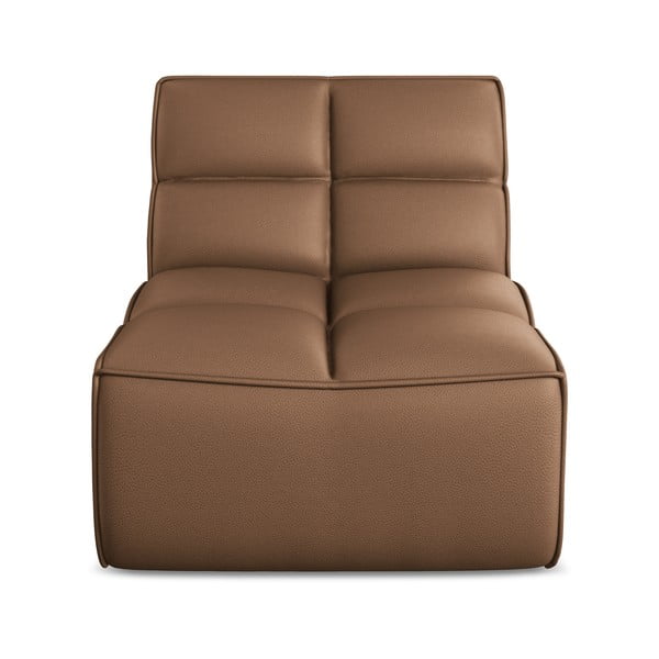 Modul pentru canapea modulară maro cu tapițerie din imitație de piele Kalai – Makamii