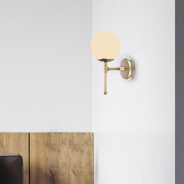 Aplică de perete Squid Lighting Kruva, înălțime 35 cm, auriu-image-1