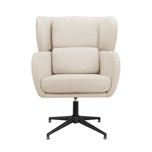 Fotoliu alb wing cu tapițerie din catifea Vanessa – Støraa-image-3