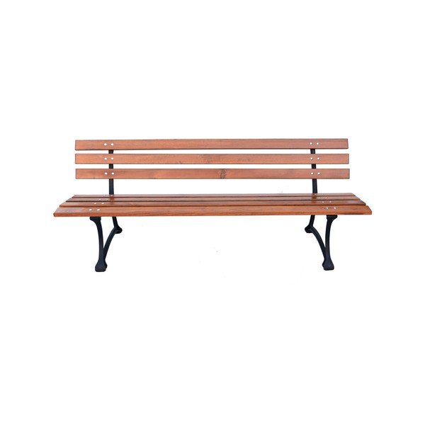 Bancă de grădină în culoare naturală din lemn masiv – Rojaplast-image-3