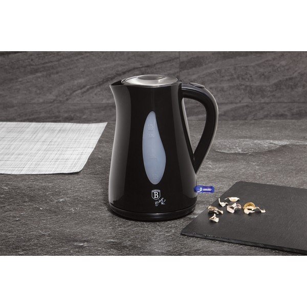 Ceainic electric negru 1,7 l Black Silver Collection - BerlingerHaus-image-1