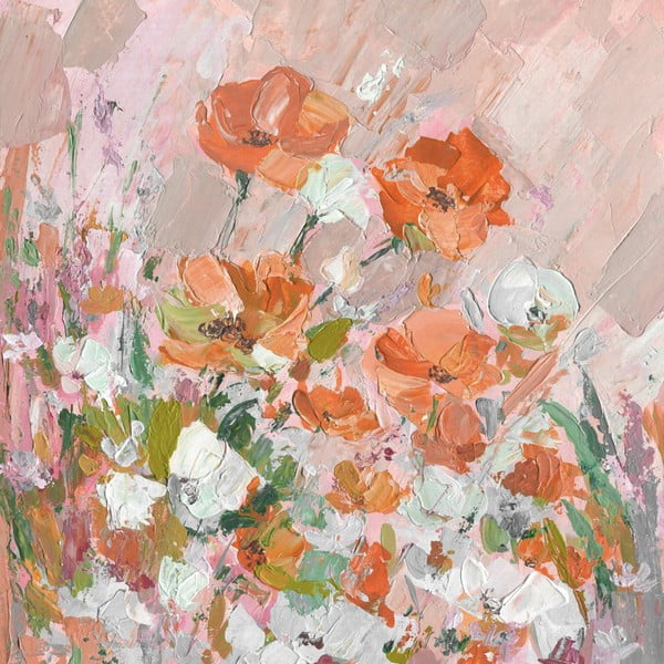 Tablou pe pânză Marmont Hill Poppy, 61 x 61 cm