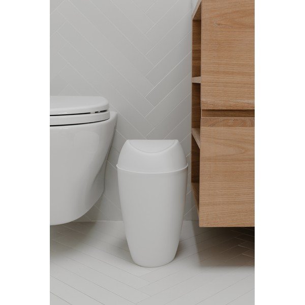 Coș de gunoi din plastic 9 l Twirla – Umbra-image-1