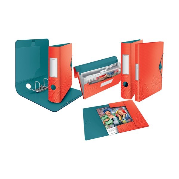 Mapă compartimentată Leitz, roșu-image-4