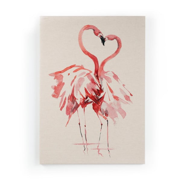 Tablou pe pânză Surdic Flamingo, 40 x 60 cm