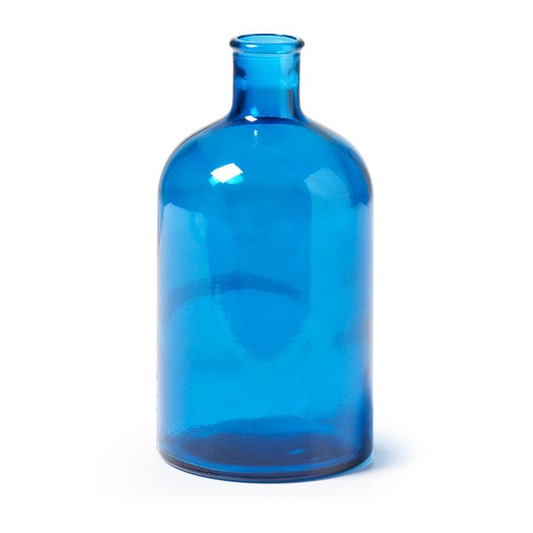 Vază din sticlă La Forma Blumer, 22 cm, albastru 