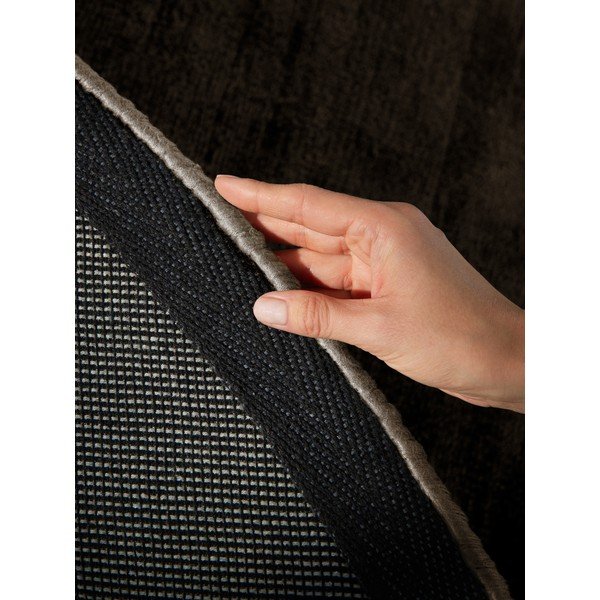 Covor maro țesut manual rotund din viscoză ø 150 cm Noemi – Vikosa-image-4