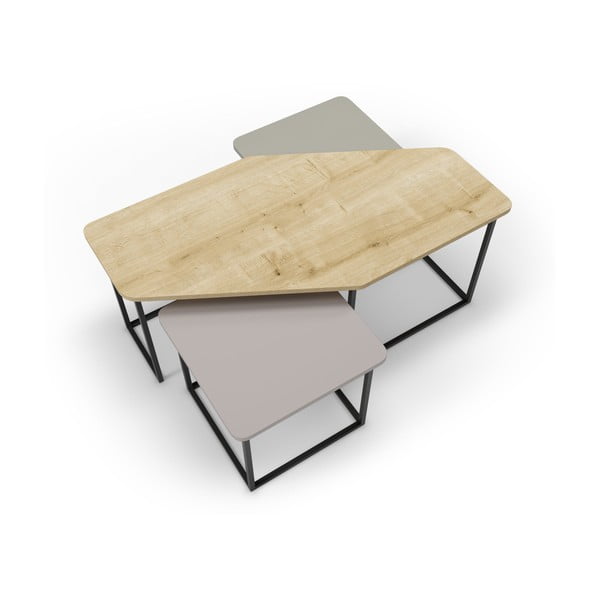 Măsuțe de cafea 3 buc. 60x111,5 cm Zoya – Marckeric-image-3