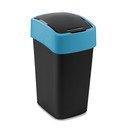 Coș de gunoi negru/albastru pentru reciclare din plastic 25 l Flip Bin – Curver