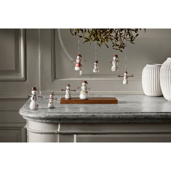 Ornament de Crăciun pictat manual din porțelan ø 4,5 cm Hammershøi Snowwife – Kähler Design-image-3