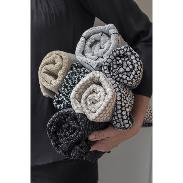Covoraș de baie negru din material textil 50x80 cm Morocco – Mette Ditmer Denmark-image-1