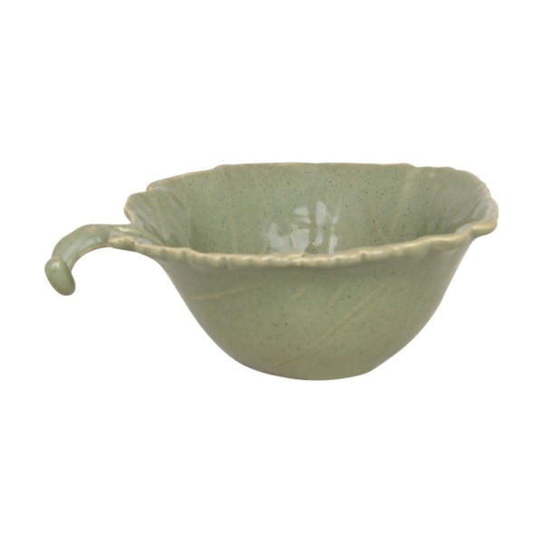 Bol din ceramică Strömshaga, Ø 14 cm, verde, frunză