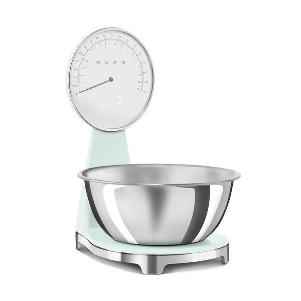 Cântar de bucătărie verde deschis din plastic digital – SMEG