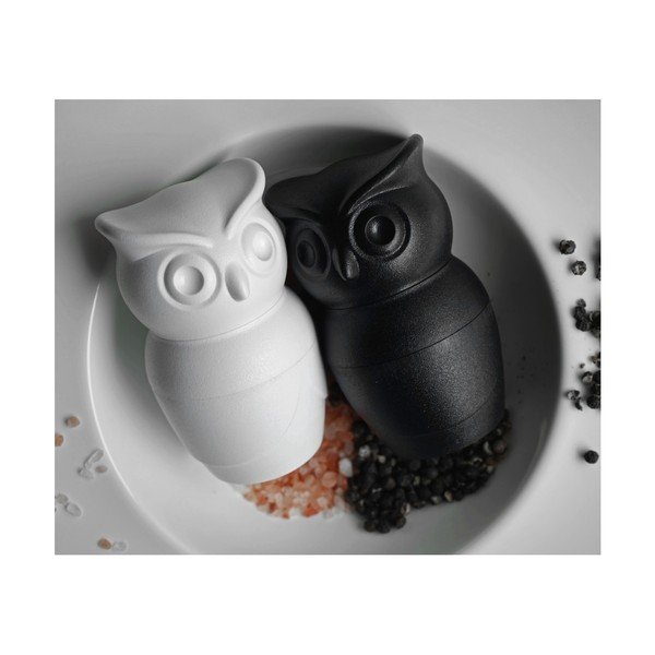 Râșniță pentru sare Qualy&CO Owl, alb-image-4