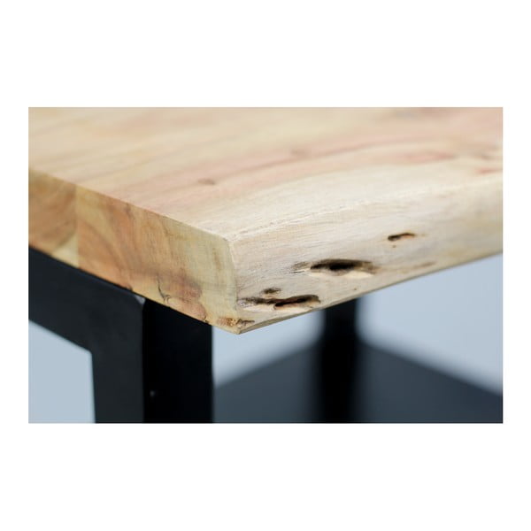 Măsuță cu poliță din lemn de acacia HSM collection SoHo-image-1