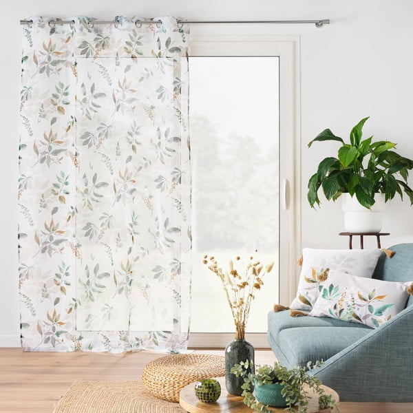 Perdea albă/verde 140x240 cm Dilaris – douceur d'intérieur-image-4