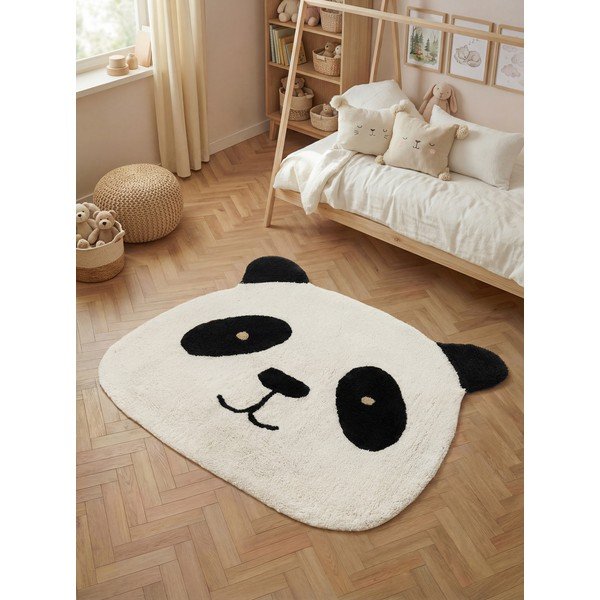 Covor pentru copii negru/crem lavabil/țesut manual din bumbac 103x120 cm Snuggle Patsy – Hanse Home-image-1