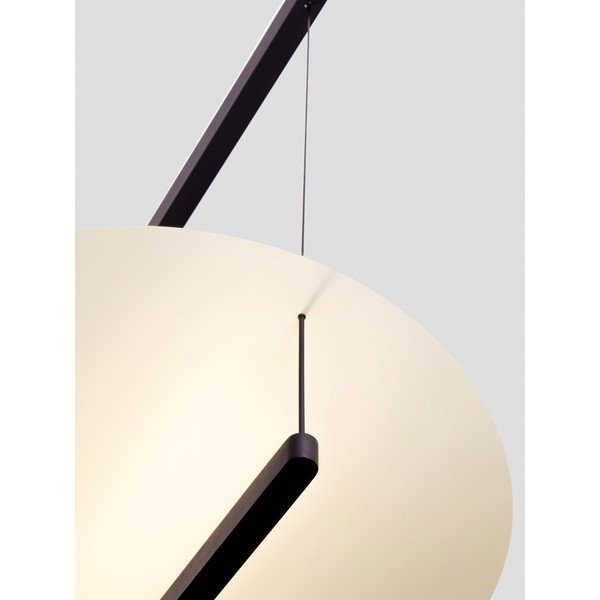 Lustră albă/negru-mat LED cu intensitate reglabilă din aluminiu ø 80 cm Diona – Nova Luce-image-2