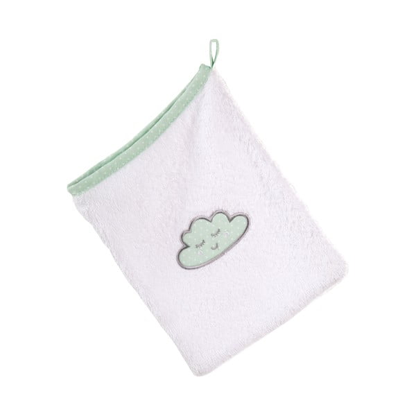 Prosop cu glugă pentru copii alb din bumbac 80x80 cm Happy Cloud – Roba-image-3