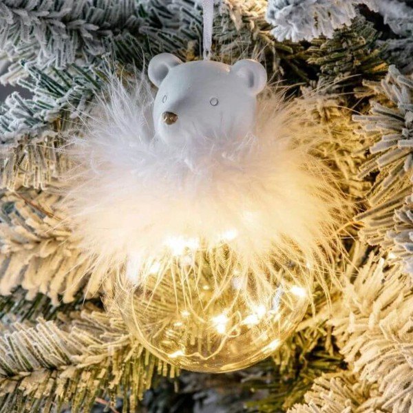 Ornament de Crăciun din sticlă cu LED-uri Ego Dekor-image-1