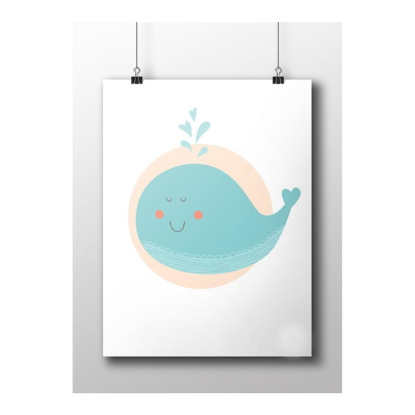Poster Whale, 50 x 70 cm