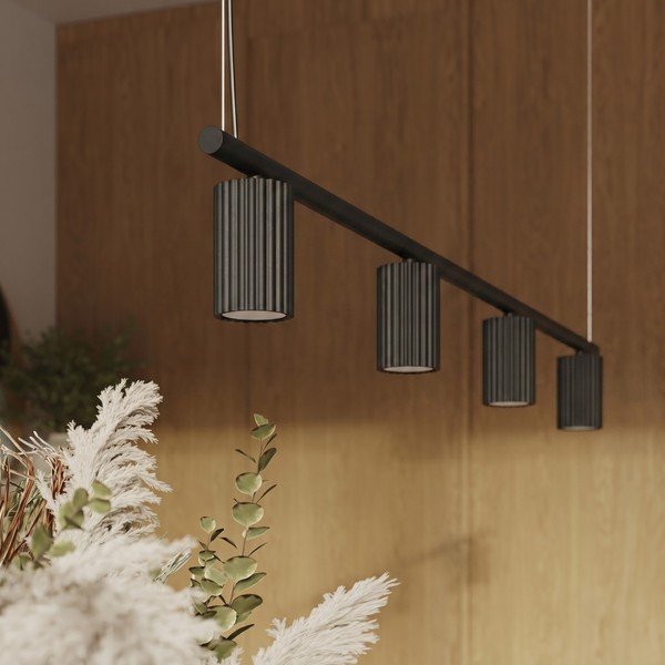Lustră neagră din aluminiu Gleam – Sollux-image-1