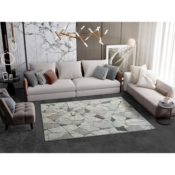 Covor Universal Berlin Marble, 133 x 190 cm, gri-image-1