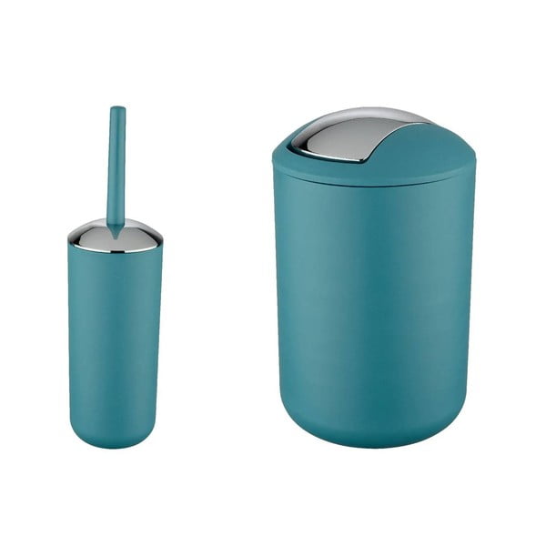 Set de accesorii de baie în culoarea petrolului din plastic Brasil – Wenko