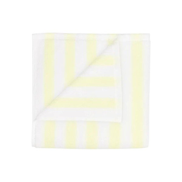 Prosoape galben-deschis/albe 2 buc. din bumbac organic din frotir 30x50 cm Arto – Blomus