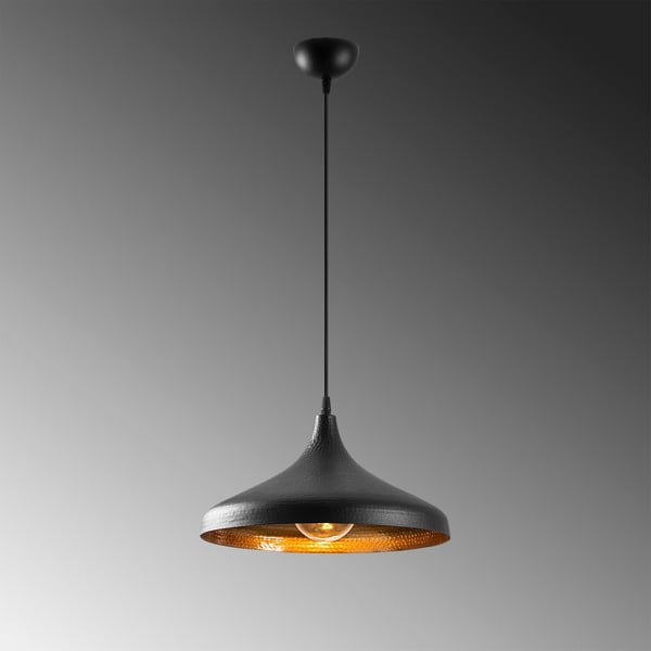 Lustră neagră cu abajur din metal ø 36 cm Tattoo – Opviq lights-image-4