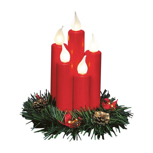 Decorațiune luminoasă roșie  cu model de Crăciun Hanna – Markslöjd
