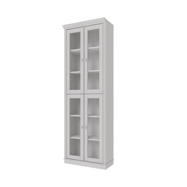 Vitrină albă din lemn de pin 74x223x37 cm Anita – Støraa-image-4