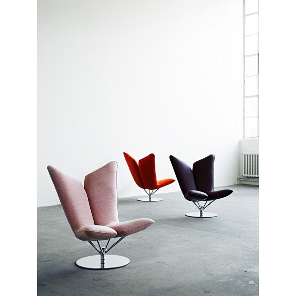 Fotoliu rotativ Softline Angel Swivel, albastru închis-image-1