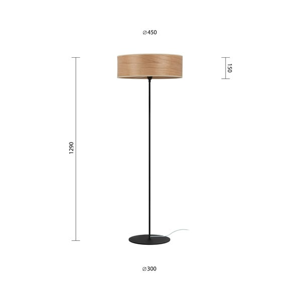 Lampadar din furnir de cireș Sotto Luce TSURI XL, ø 45 cm-image-2
