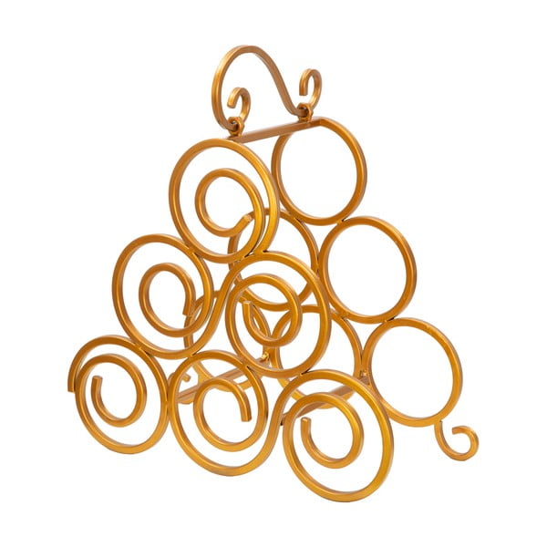 Suport pentru sticle de vin Mauro Ferretti, auriu-image-4