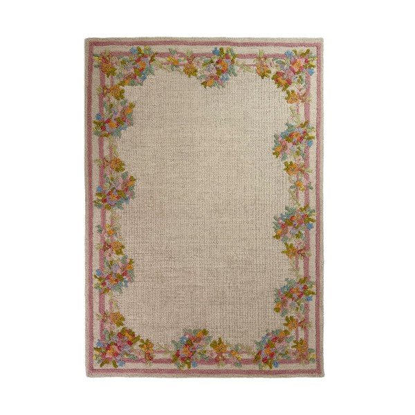 Covor țesut manual din lână 160x230 cm Elise Floral  – Flair Rugs