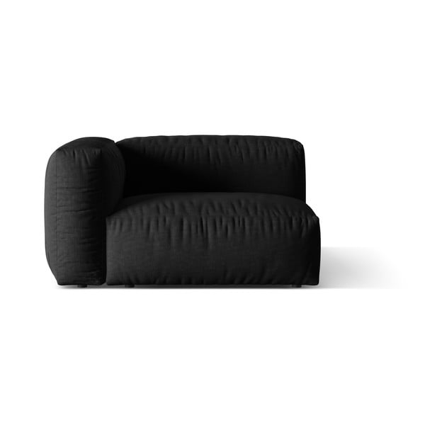 Modul pentru canapea modulară negru (cu colț pe partea stângă ) Martina – Micadoni Home
