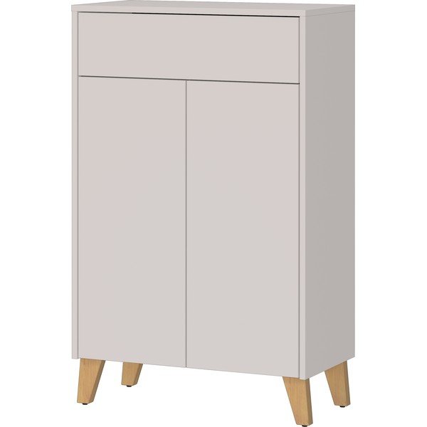 Dulap de baie crem înalt cu aspect mat 63x101 cm Arnea – Germania