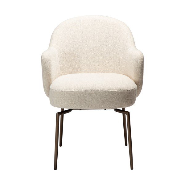 Scaun de living bej cu cotiere/rotativ Bae – DAN-FORM Denmark-image-1