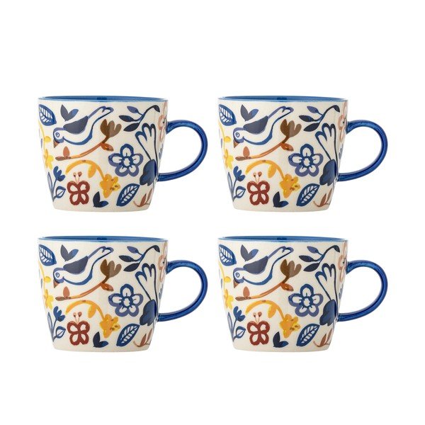Căni 4 buc. din gresie ceramică 300 ml Figuria – Bloomingville