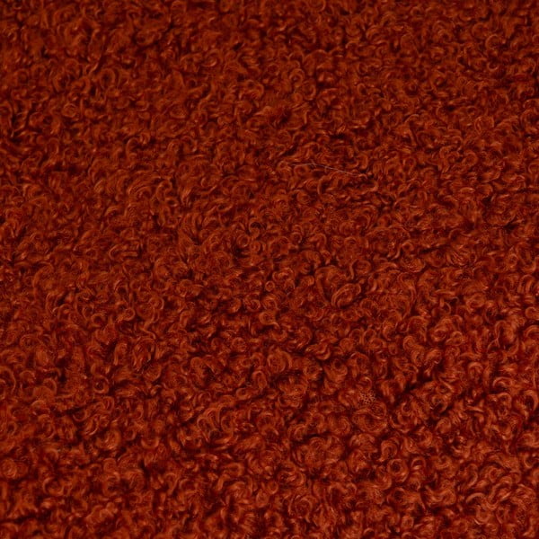 Pătură cărămizie din sherpa 130x160 cm Sherpa Bouclé – Casa Selección-image-2