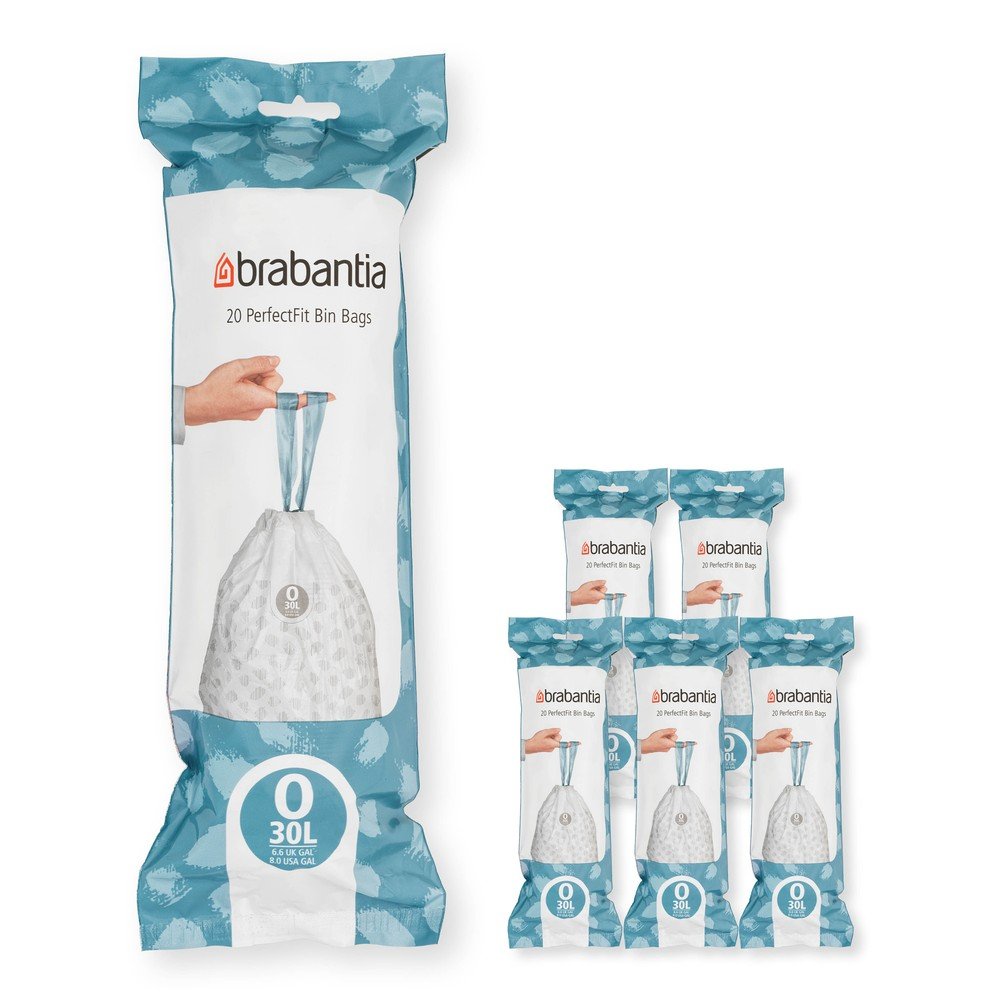 Saci de gunoi 120 buc. retractabili 30 l PerfectFit O – Brabantia