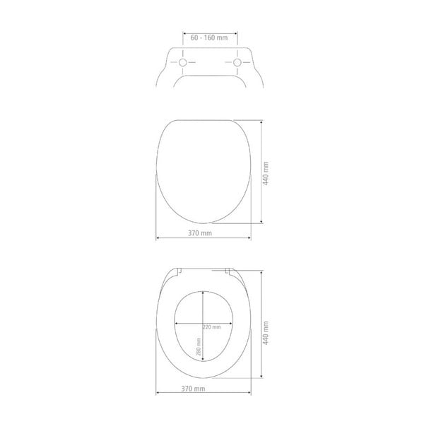 Capac WC 37 x 44 cm cu închidere automată Bambusa – Wenko-image-4