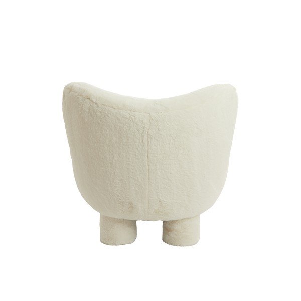 Fotoliu crem cu tapițerie din țesătură bouclé Kamovu – Light & Living-image-4